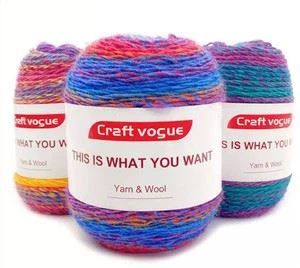 صوف قوس قزح مكتنز فائق النعومة